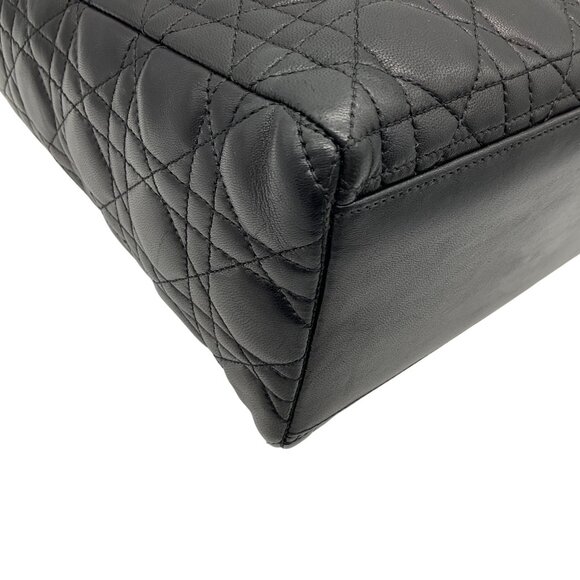 Christian Dior Vintage 1997 Black Cannage Medium Lady Dior Bag - Picture 6 of 11